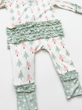 Load image into Gallery viewer, Sweet Christmas Trees Zipper Romper
