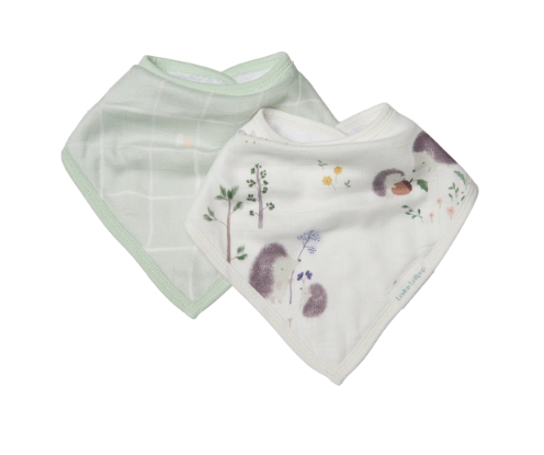 Bandana Bib Set, Hedgehogs