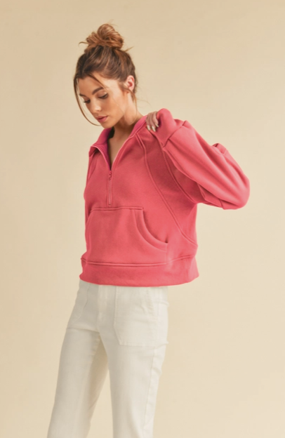 Adeline Pullover | Coral