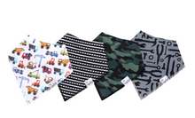 Load image into Gallery viewer, Diesel Bandana Bib Set (4-pack)
