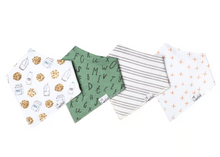 Load image into Gallery viewer, Chip Bandana Bib Set (4-pack)
