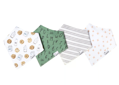 Chip Bandana Bib Set (4-pack)