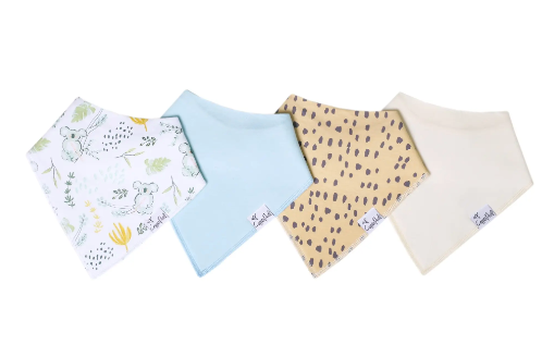 Aussie Bandana Bib Set (4-pack)