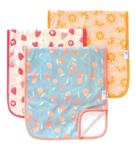 Clementine Burp Cloth Set (3-pack)