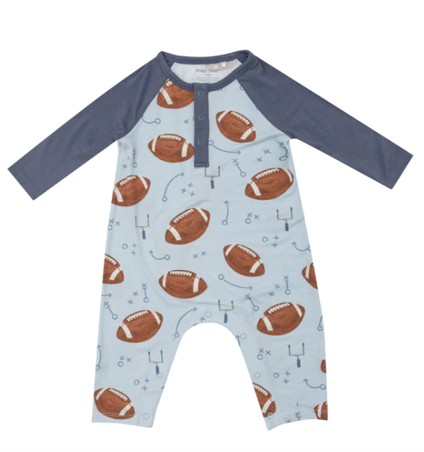 Football Raglan Romper