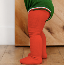 Load image into Gallery viewer, Cable Knit Tights | Red
