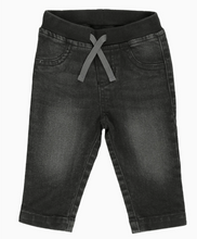 Load image into Gallery viewer, Boys Black Wash Pull On Jeans
