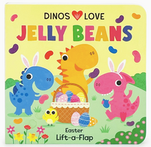 Load image into Gallery viewer, Dinos Love Jelly Beans Lift-A-Flap Book
