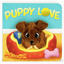 Load image into Gallery viewer, Puppy Love Finger Puppet Book
