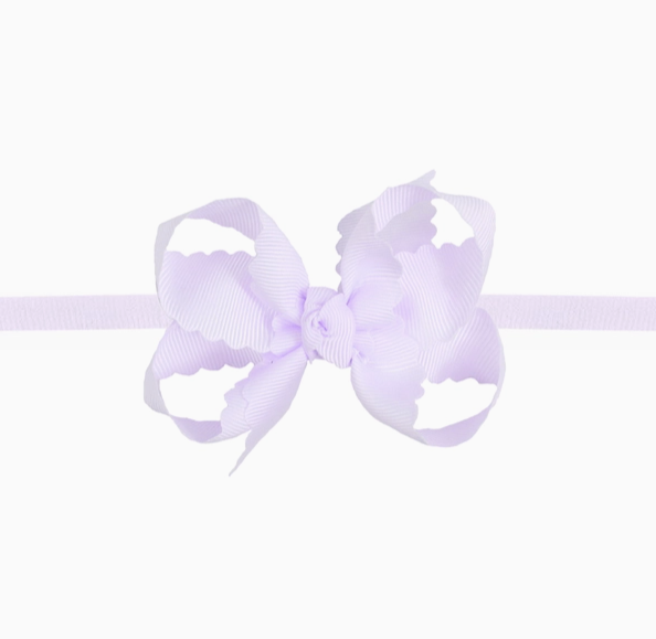 Scalloped Edge Headband | Powder Orchid