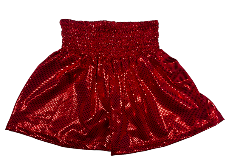 Bella Shorts | Red Sparkle