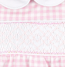 Load image into Gallery viewer, Gingham Smocked Romper | Pink
