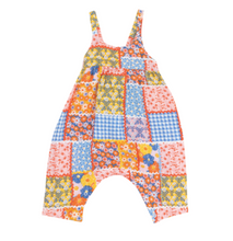 Load image into Gallery viewer, Ric Rac Patchwork Tie Back Romper
