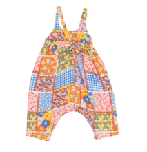 Load image into Gallery viewer, Ric Rac Patchwork Tie Back Romper
