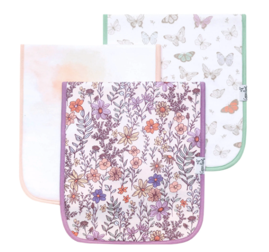 Flora Burp Cloth Set (3-pack)
