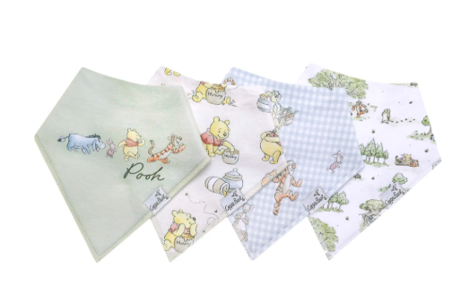 Hundred Acre Wood Bandana Bib Set (4-pack)