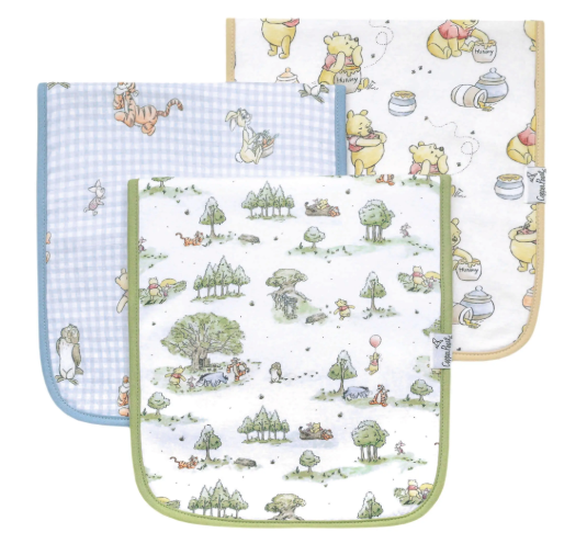 Hundred Acre Wood Burp Cloth Set (3-pack)