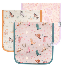 Load image into Gallery viewer, Cheyenne Burp Cloth Set (3-pack)
