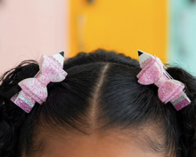 Load image into Gallery viewer, Pink Pencil Bow Clip Set
