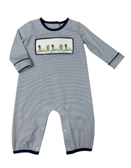 Mallard Duck Smocked Romper