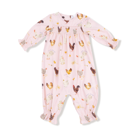 Chicken Ruffle Sleeve Romper
