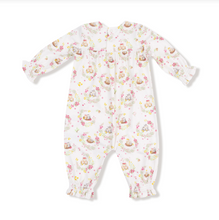 Load image into Gallery viewer, Floral Owl Families Smocked Romper
