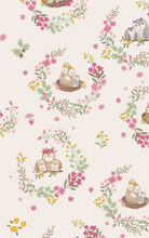 Load image into Gallery viewer, Floral Owl Families Smocked Romper

