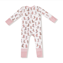 Load image into Gallery viewer, Future Cowgirl Zipper Romper
