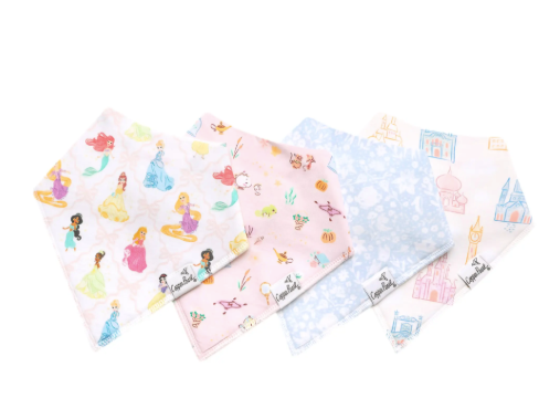 Disney Princess Bandana Bib Set (4-pack)