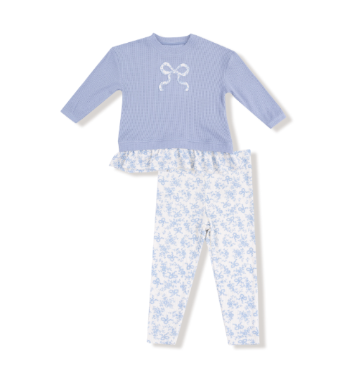 Romi Floral Bow Legging Set