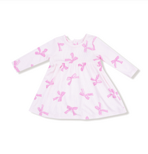 Load image into Gallery viewer, Pretty Bows Dress + Bloomer
