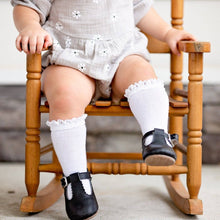 Load image into Gallery viewer, Lace Top Knee High Socks | White
