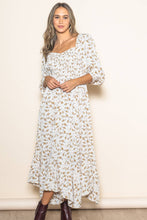 Load image into Gallery viewer, Romantic Floral Maxi Dress | Cream
