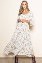 Load image into Gallery viewer, Romantic Floral Maxi Dress | Cream
