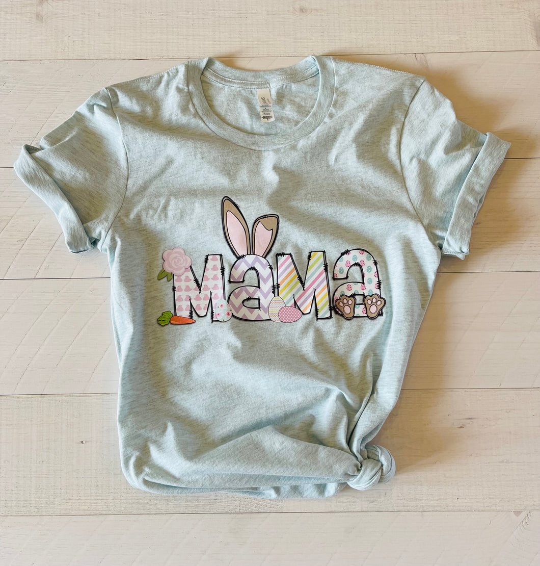 Easter Mama Tee, Ice Blue