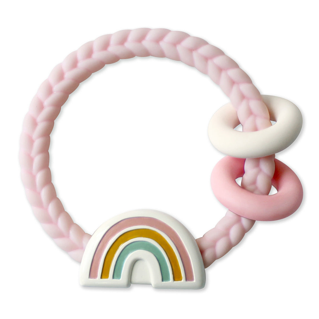 Ritzy Rattle™ Silicone Teether Rattle, Rainbow