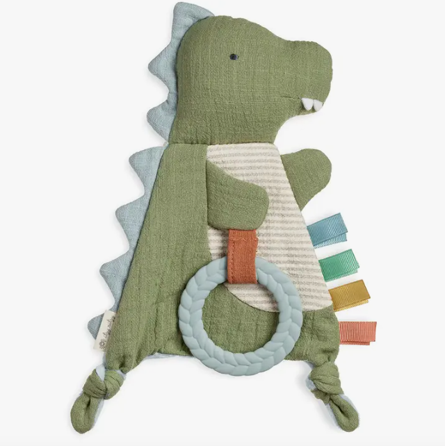 Bitzy Crinkle™ Sensory Toy with Teether, Dino