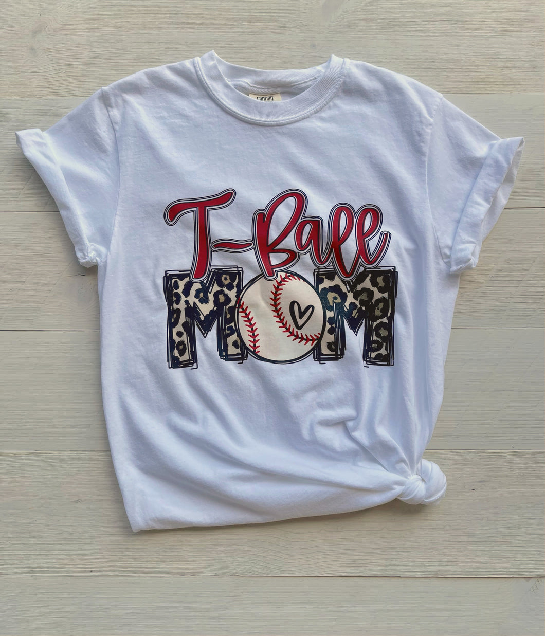 T-Ball Mom Tee, White