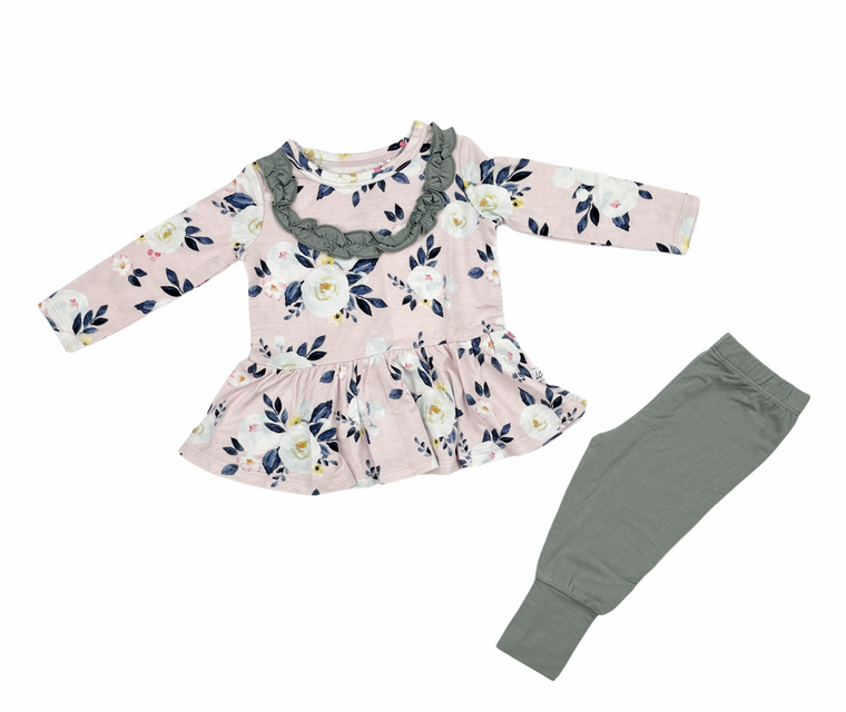 Maggie peplum + pant set